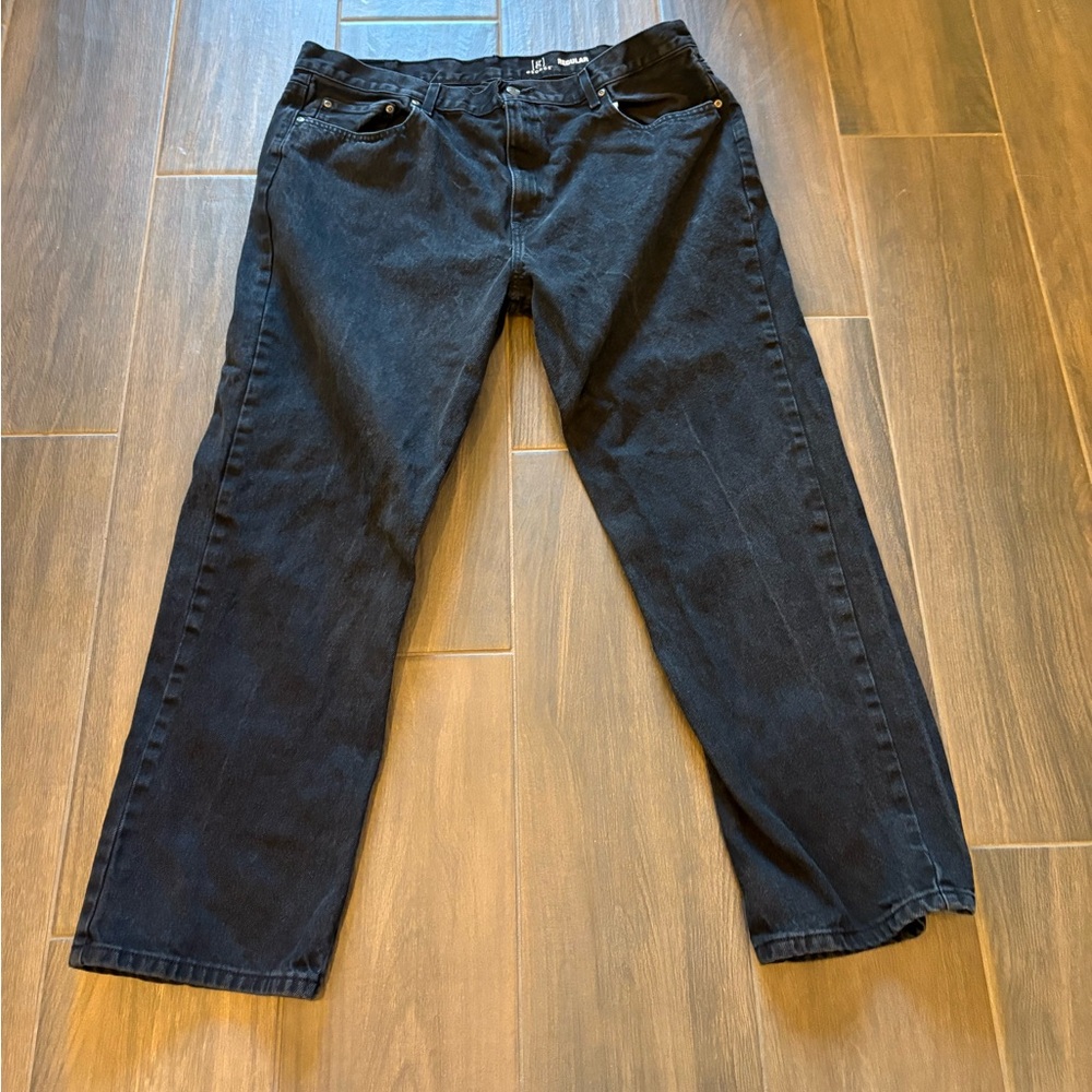 George Regular Fit Men’s Black Jeans – Size 42 – Classic Straight Leg